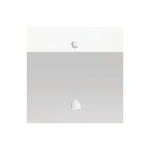 Lampada a Sospensione Bottone Bianca 1x12W GX53 – Vivida SKU PLS002.30.BI