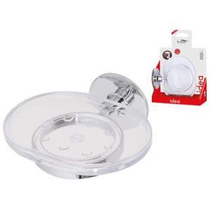 Portasapone cromato a ABS Idea