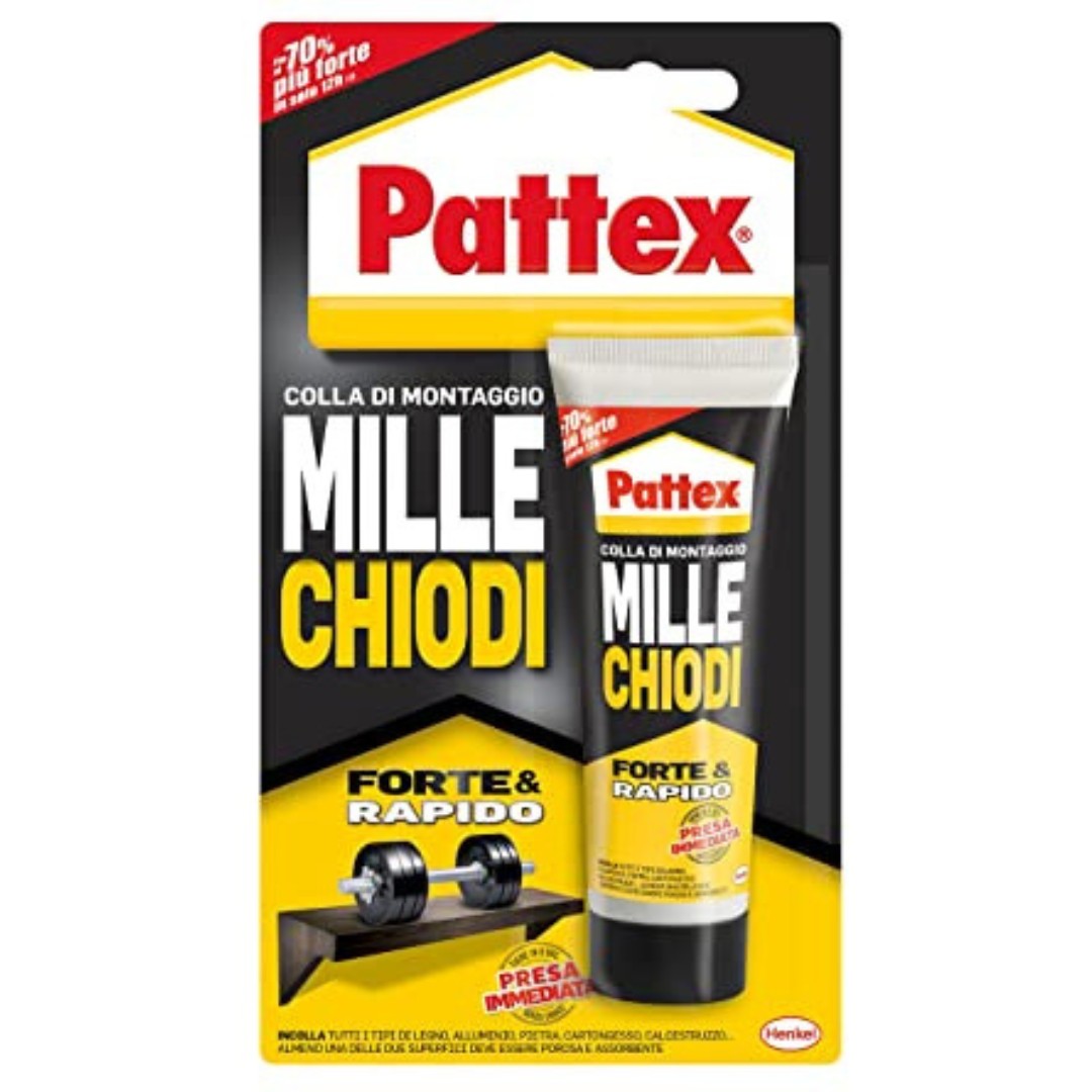 Adesivi Pattex Millechiodi Forte&Rapido gr.100 - immagine 2