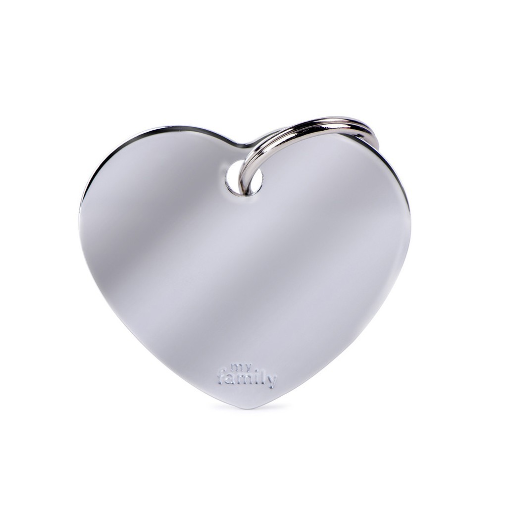 Medaglietta Basic Cuore Grande in Ottone - immagine 2