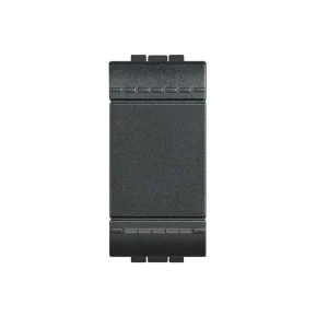 Pulsante Bticino Living 1P NO 10A – Antracite L4005N