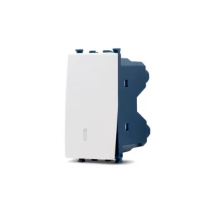 Pulsante unipolare bianco Mapam Sun compatibile Vimar Arké 905b