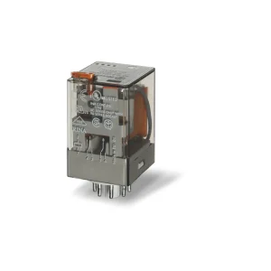 Relè Finder 60.12 12 V DC 10 A DPDT – Relè industriale serie 60 | Cod. 601280120040
