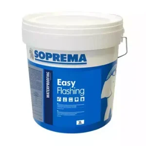 Easy Flashing EASYGUM MEMBRANA GUAINA LIQUIDA impermeabilizzante ecologica all’acqua. Elastomero-bituminosa colore nero Kg. 20