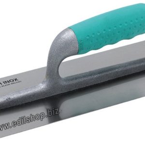 FRATTONE IN ACCIAIO INOX 280×120 MM -MANICO GOMMA- PAVAN ANCORA “824/I”