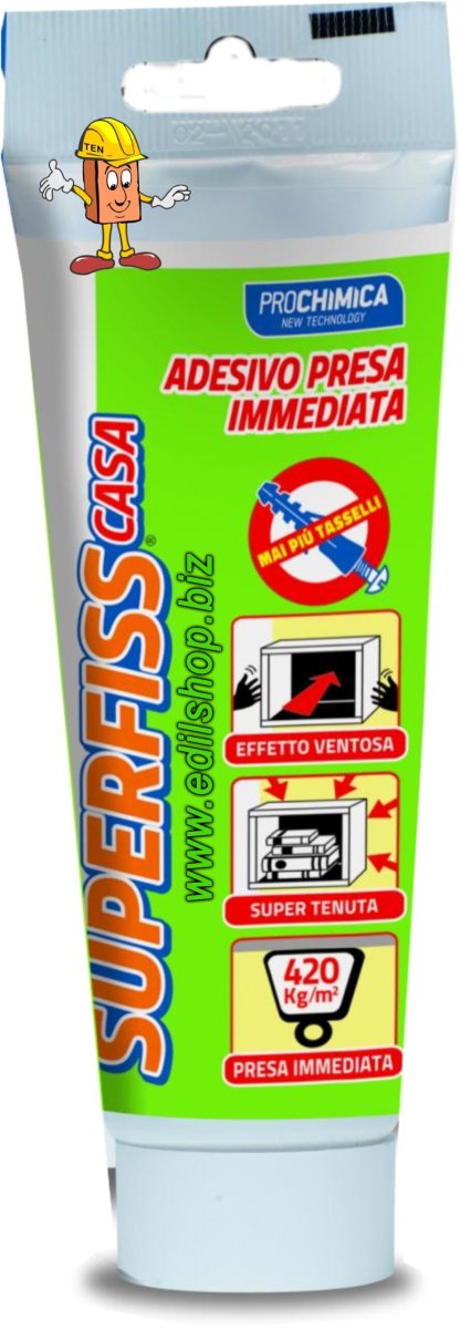 SUPERFISS CASA Adesivo presa rapida Effetto Super Ventosa Super tenuta 80 ml - immagine 2